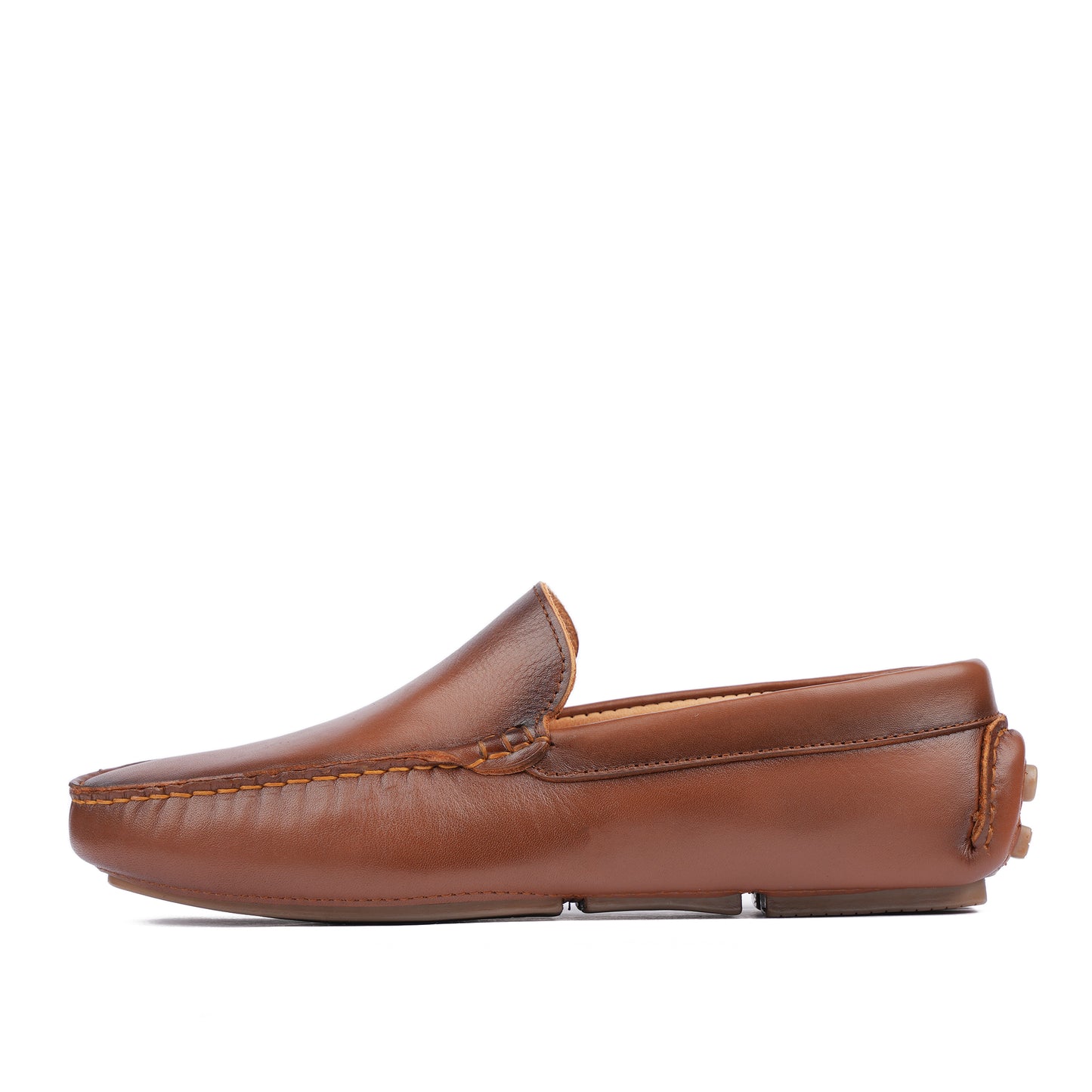 Alex-Mocassin en cuir Tabac