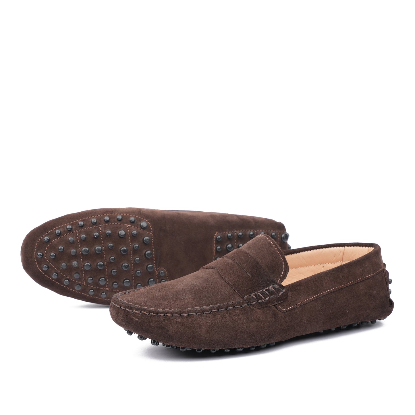 Léo-Mocassin en daim Marron